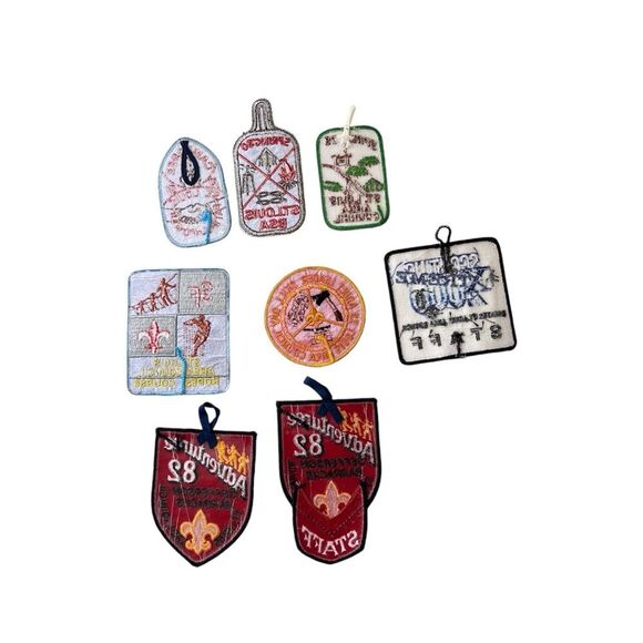 Lot of 8 Vintage Boy Scout Patches St Louis Camporee Adult Leader Staff - Picture 2 of 2